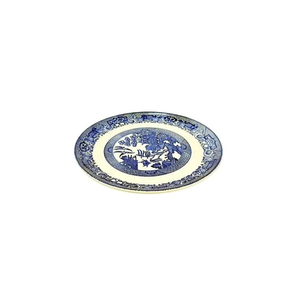 Luncheon Side Plate Vintage Blue Willow Ware Homer Laughlin Chinosiere Replaceme - Picture 15 of 16